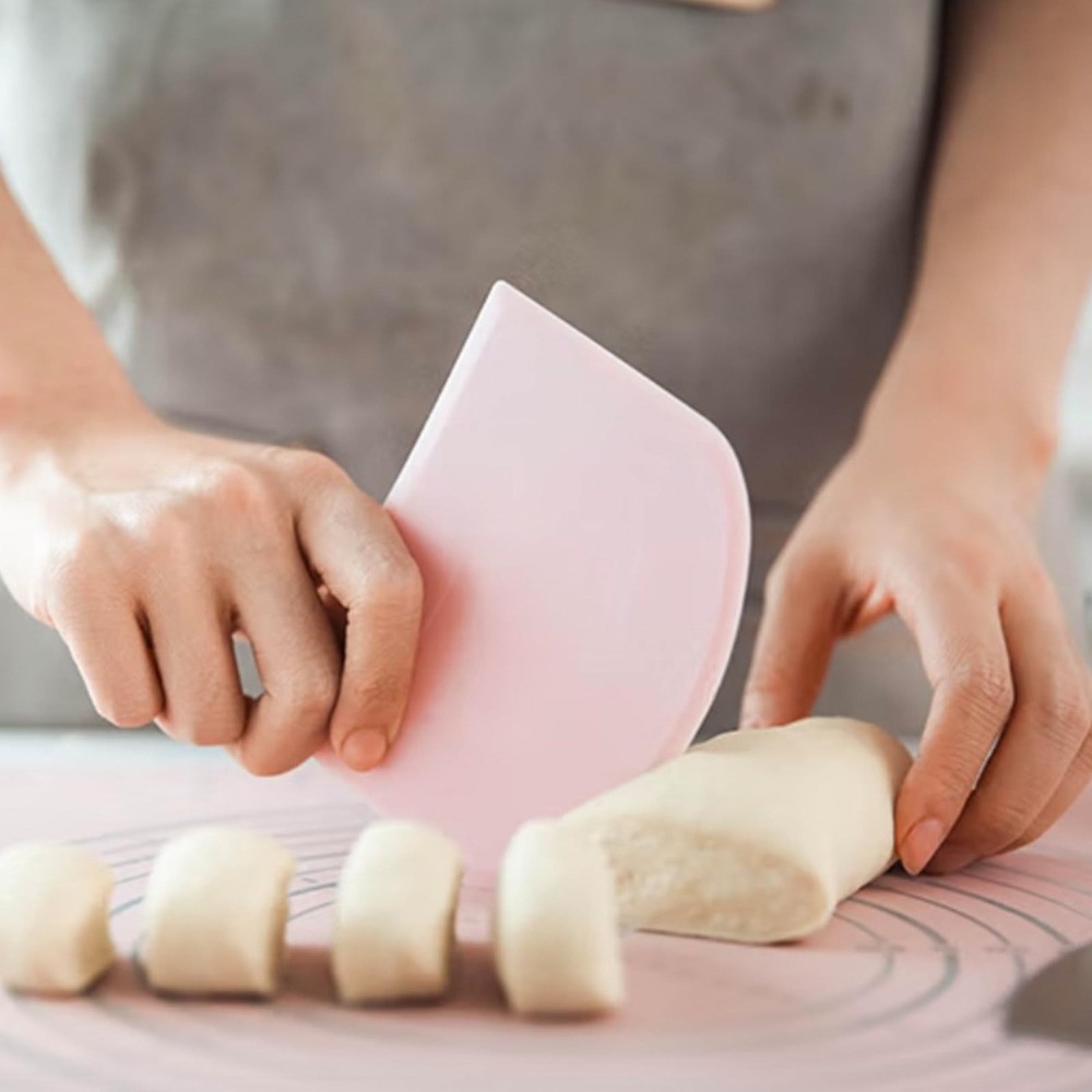 Bench Scraper Dough - Espátulas Flexíveis de Plástico para Massa