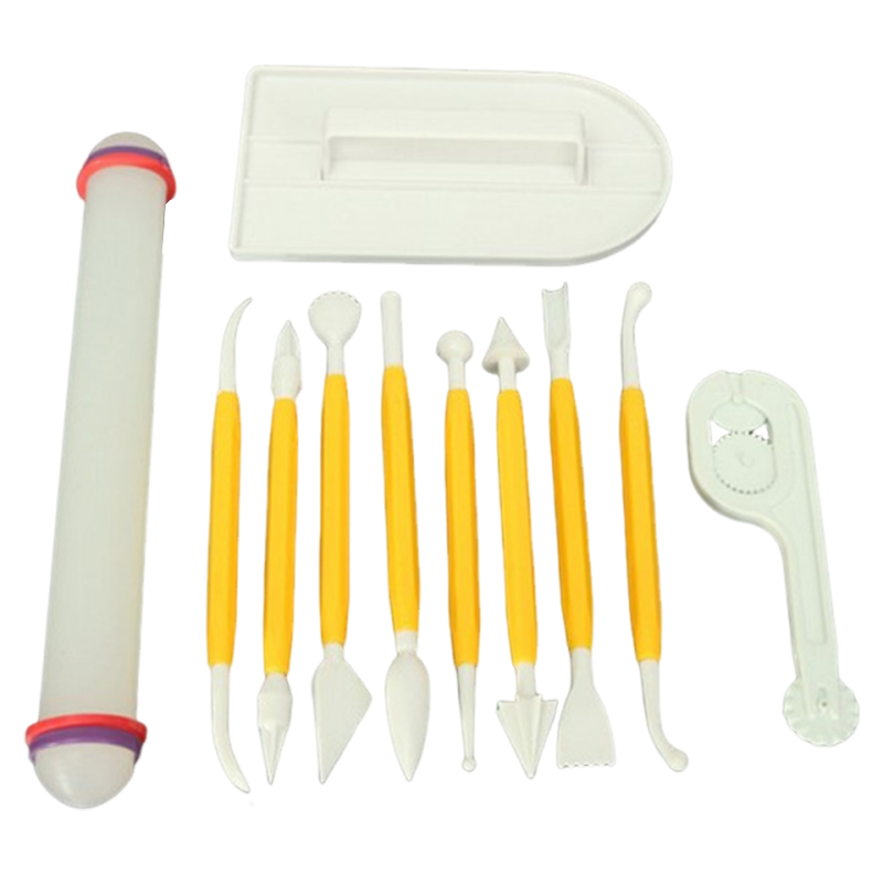 Fondant Smoother Set - 11 pçs/set ferramentas de cozimento bolo