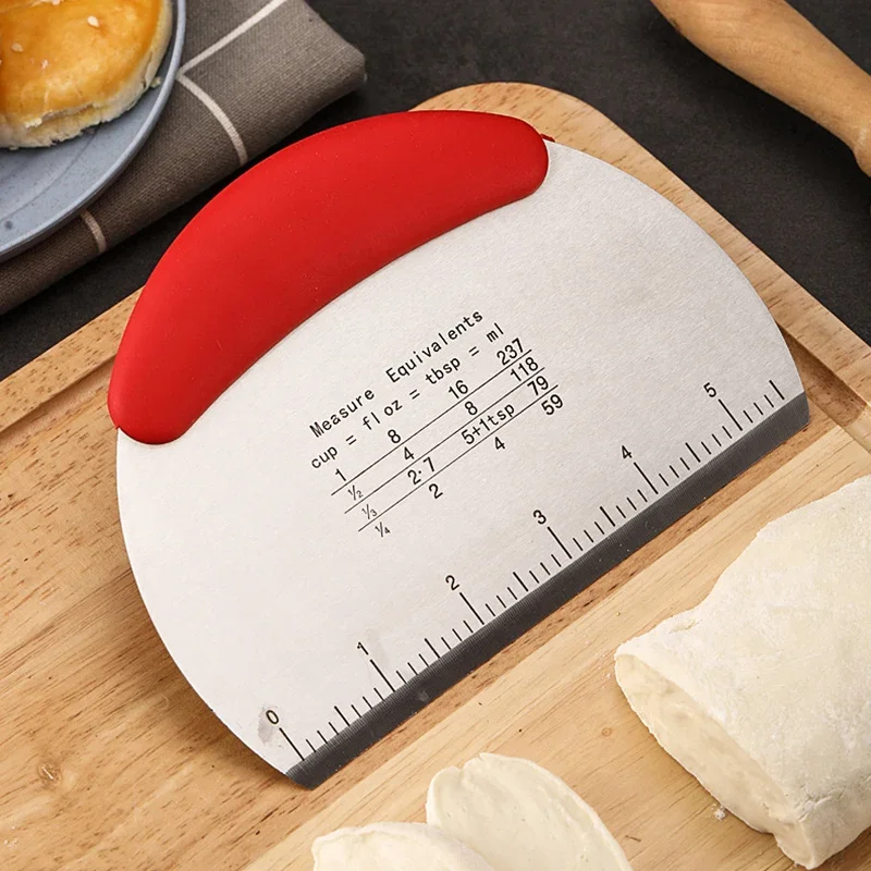 Bench Scraper Dough - Raspador de Massa de Aço Inoxidável
