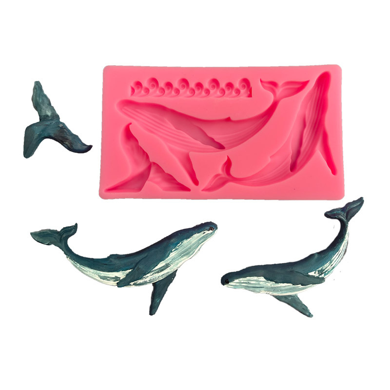 Kitchen Baking Store - Diy baleia silicone molde oceano série