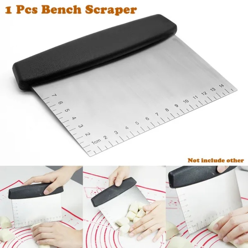 Bench Scraper Dough - 1 pc de aço inoxidável banco