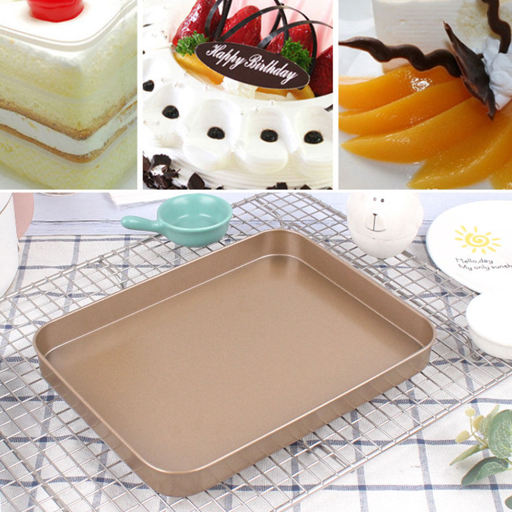 Kitchen Baking Tray - Forma Retangular para Bolo em Aço