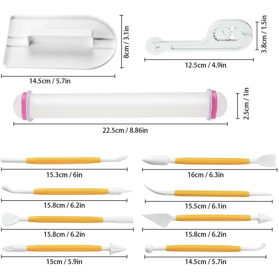 Conjunto de ferramentas para f - Fondant Smoother Set avaliação e preço