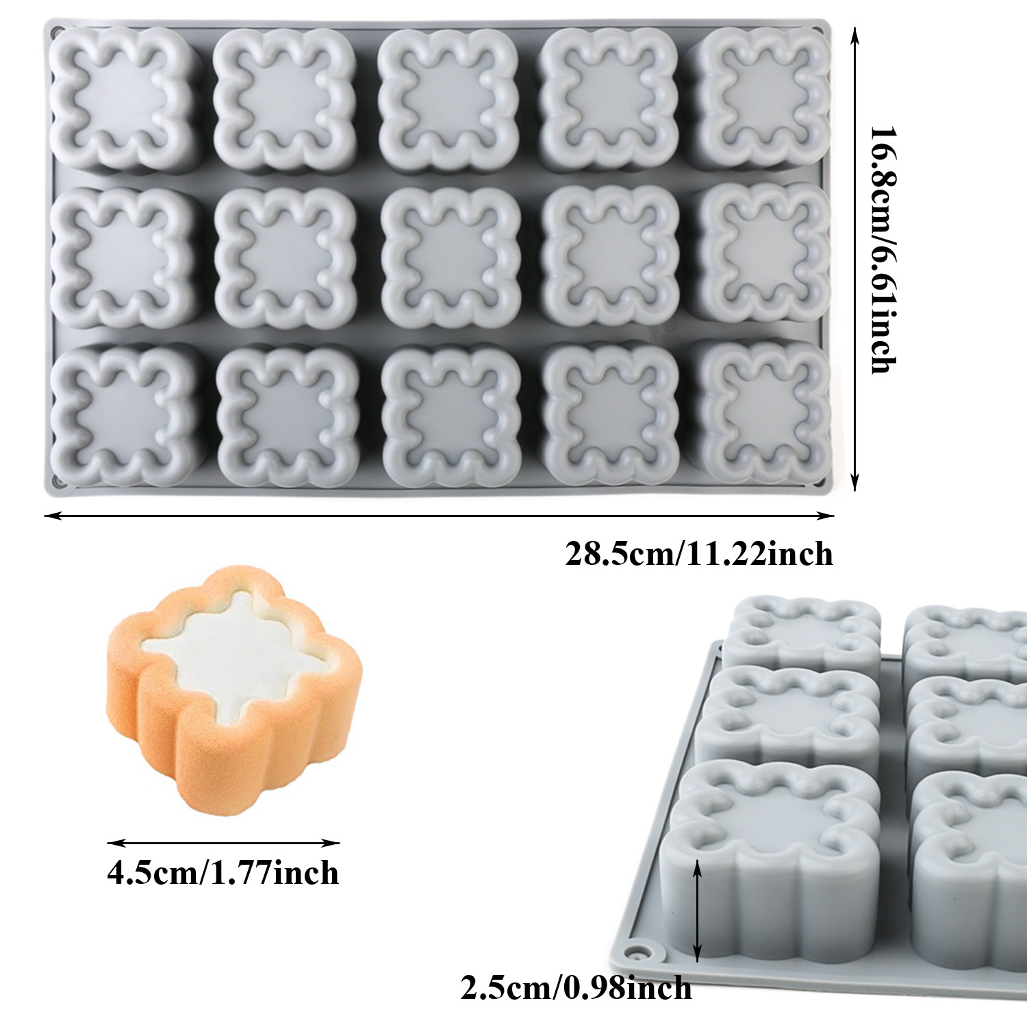 Um Pacote de Formas de Silicon - Kitchen Baking Must Haves avaliação e preço