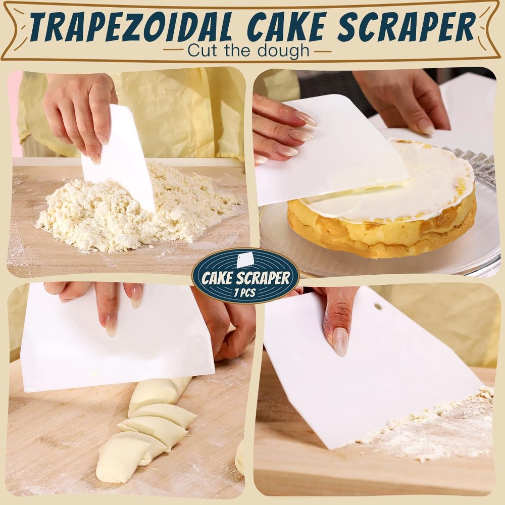 Conjunto de 7 Peças para Cozin - Bench Scraper Dough avaliação e preço