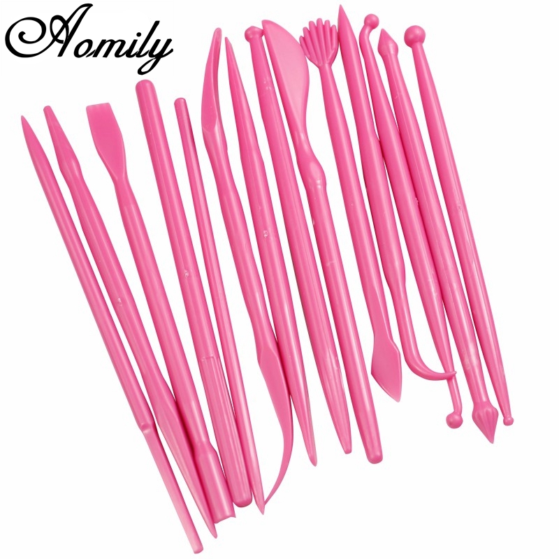 Aomily 14 pçs/set Escultura Co - Fondant Smoother Set avaliação e preço