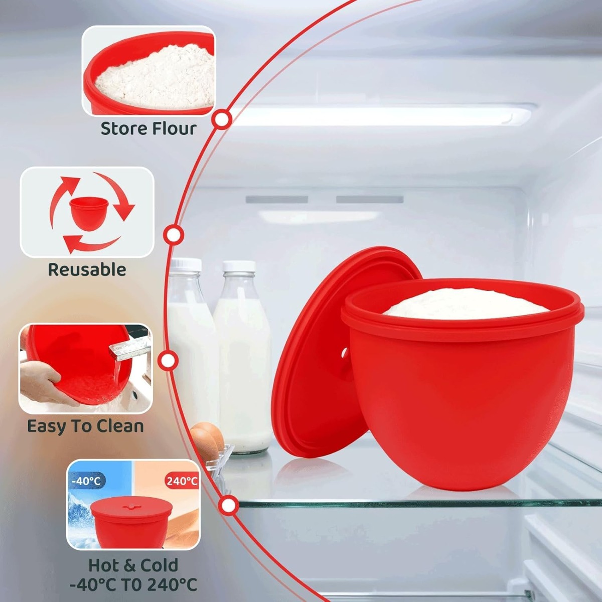Tampa de Silicone para Batedei - Kitchen Aid Baking Lid avaliação e preço