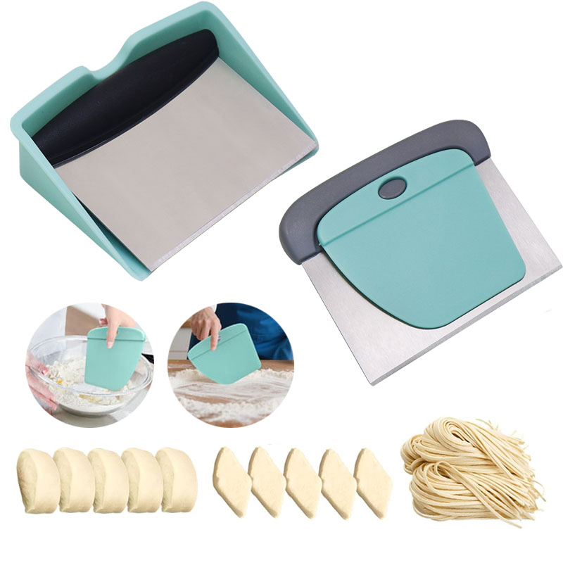 2 em 1 raspador de bancada cor - Bench Scraper Dough avaliação e preço