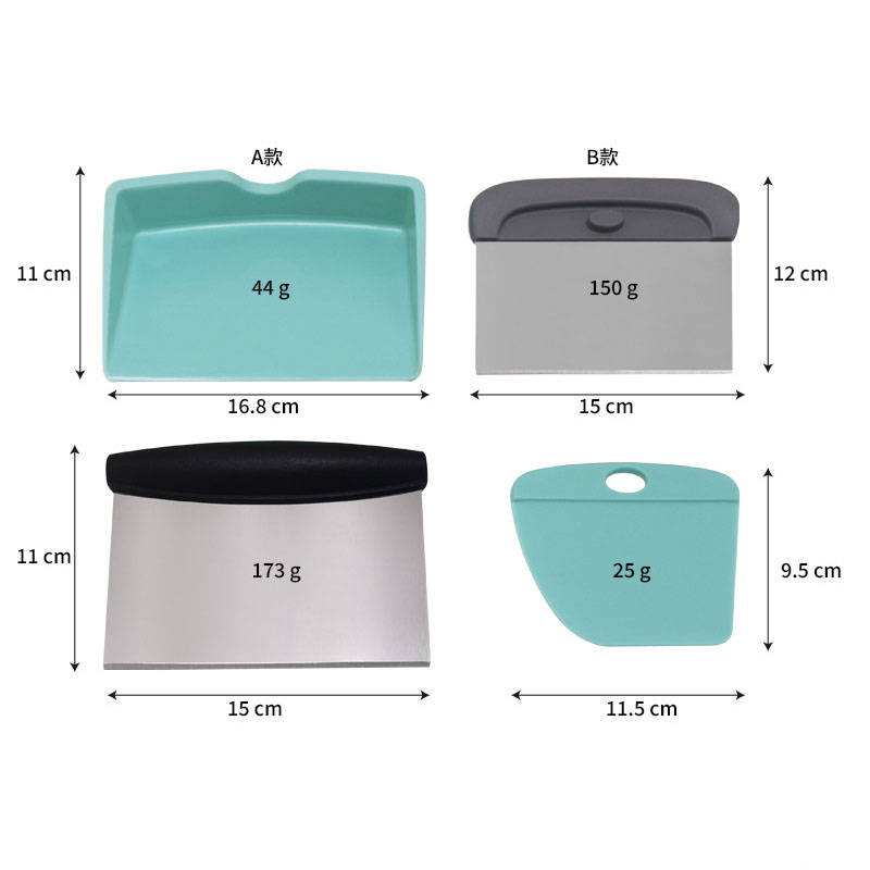 2 em 1 raspador de bancada cor - Bench Scraper Dough avaliação e preço