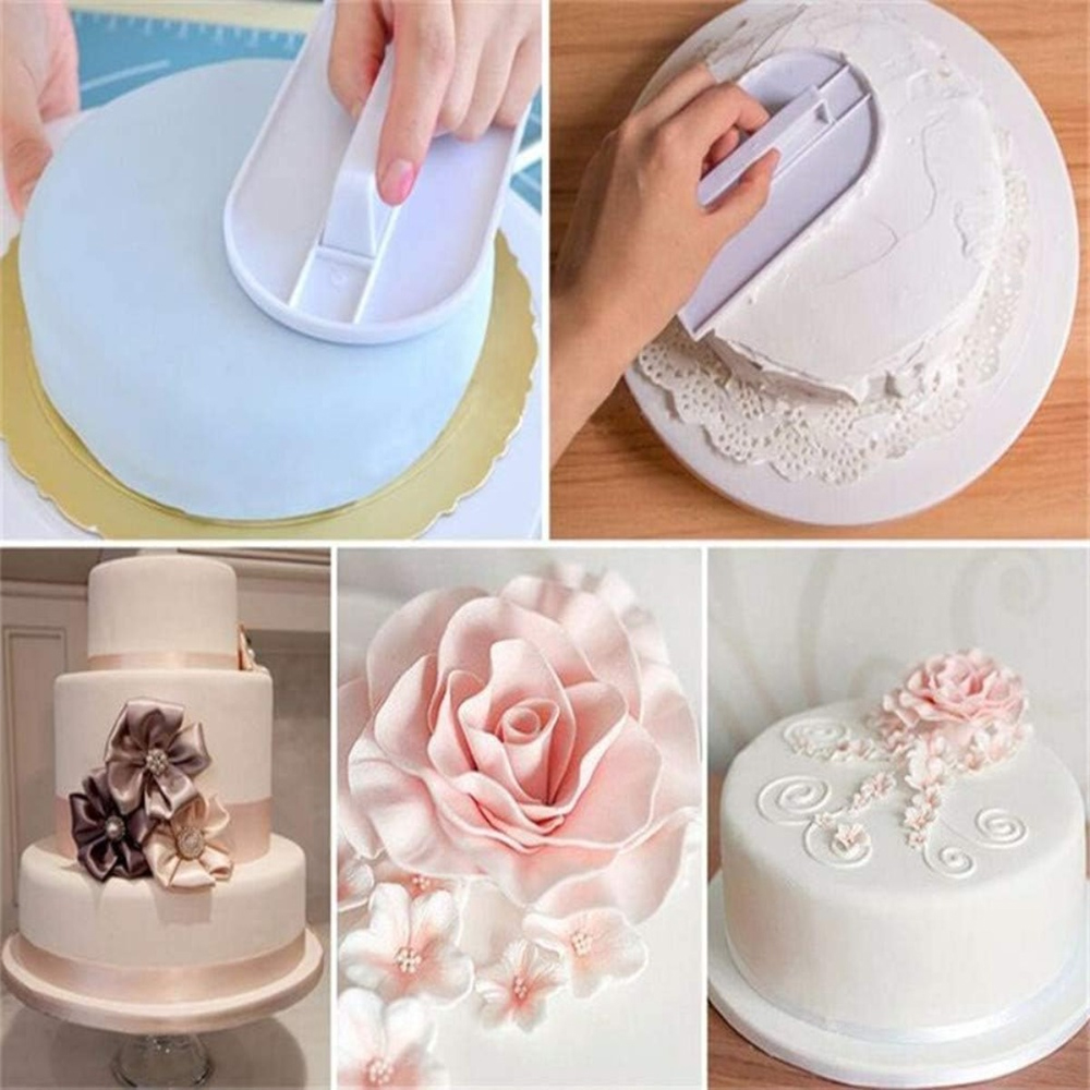 Bolo de plástico mais suave di - Fondant Smoother Set avaliação e preço