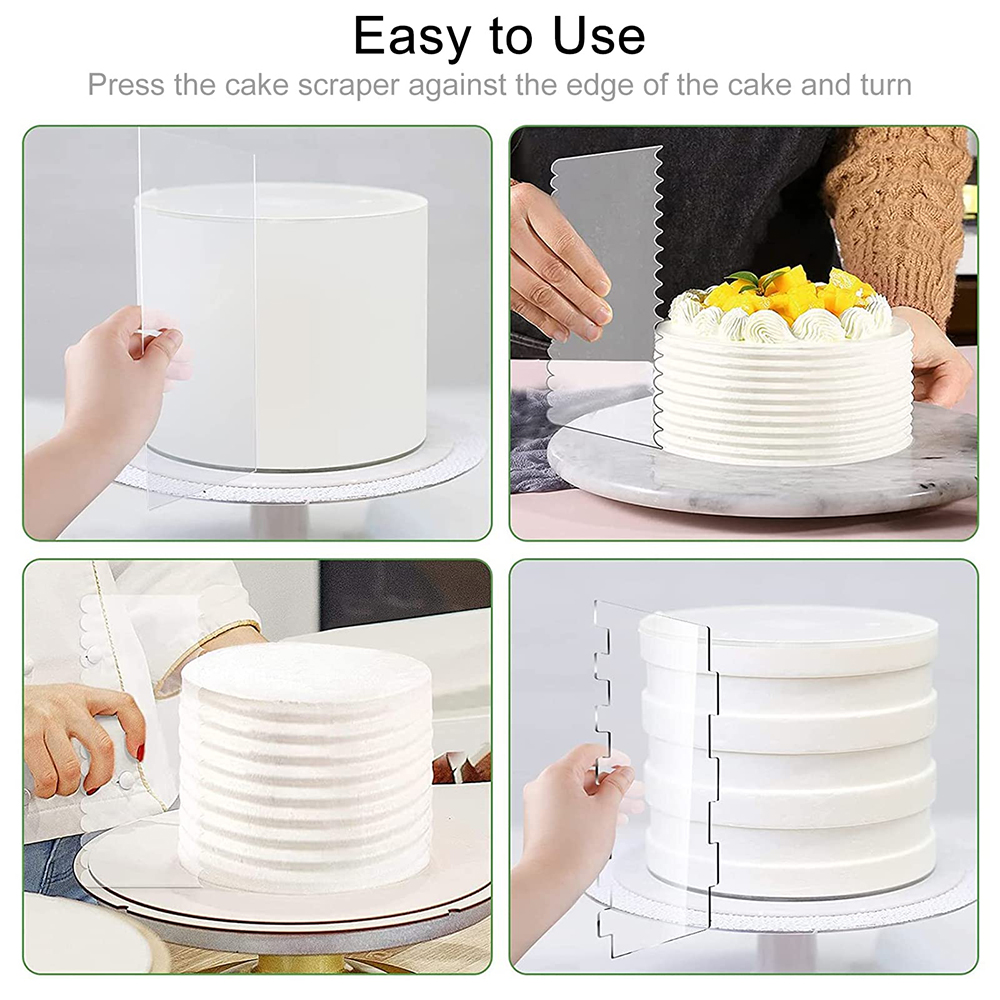 4/6 pçs acrílico decoração do  - Fondant Smoother Set avaliação e preço