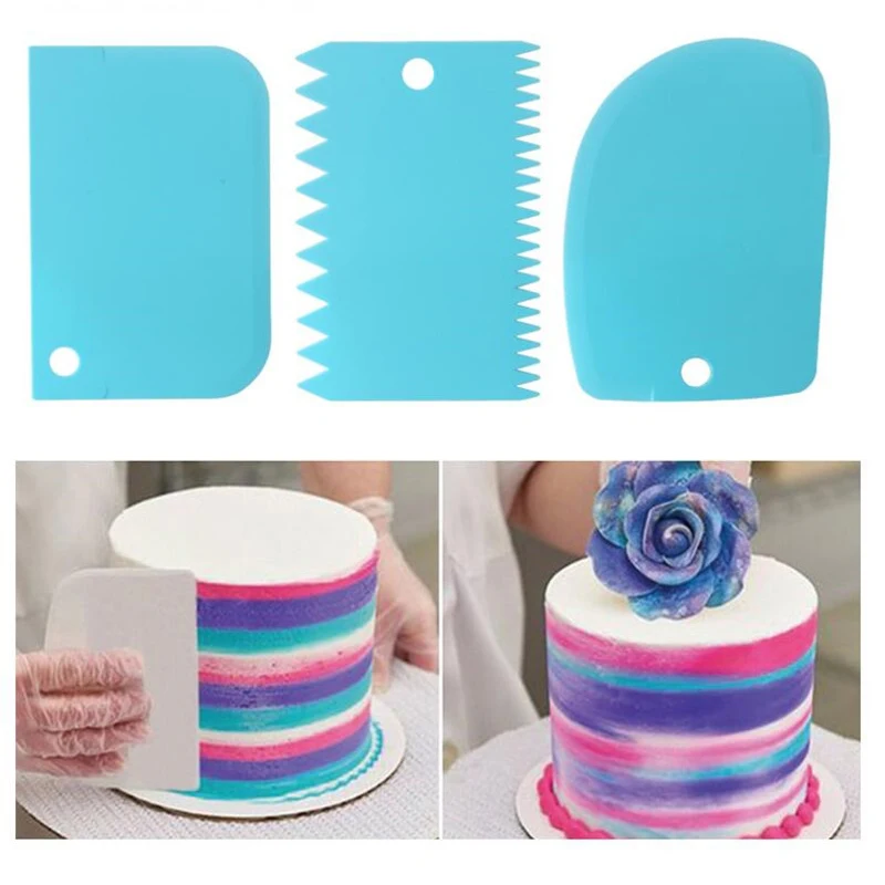 3 pçs/lote creme raspador mais - Fondant Smoother Set avaliação e preço
