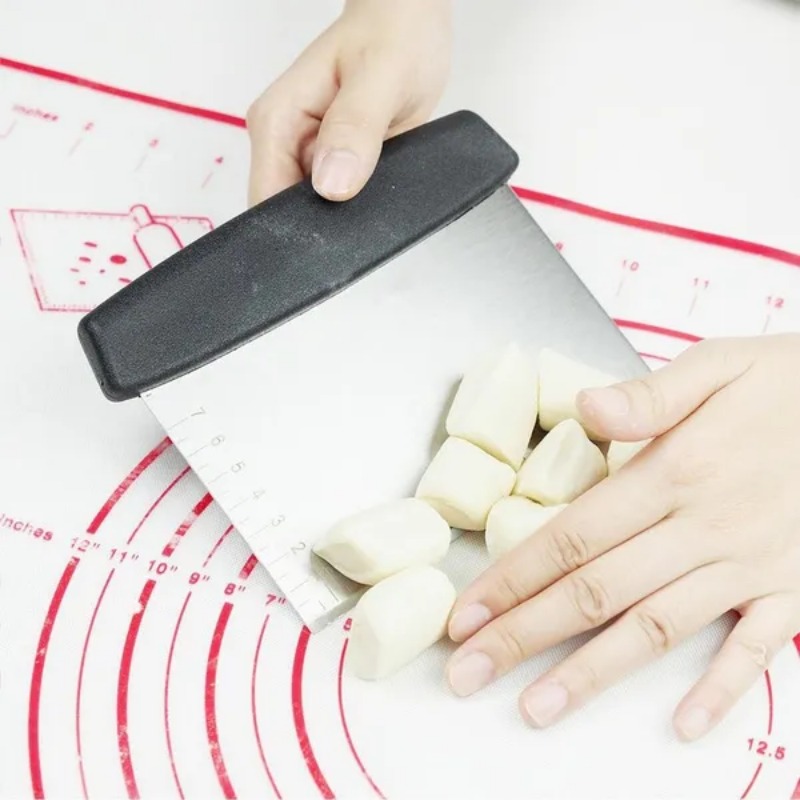 1 pc de aço inoxidável banco r - Bench Scraper Dough avaliação e preço