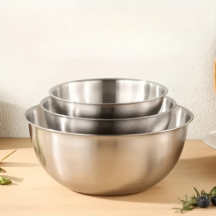 Conjunto de 3 Tigelas de Aço I - Kitchen Baking Store avaliação e preço