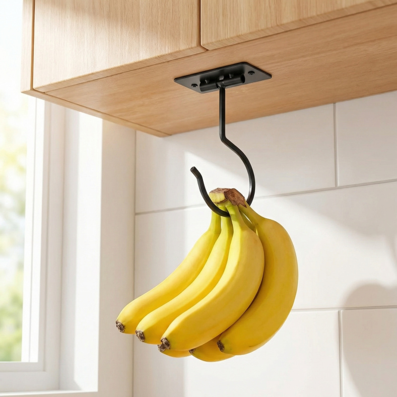 Gancho Adesivo de Metal Preto  - Kitchen Zo avaliação e preço